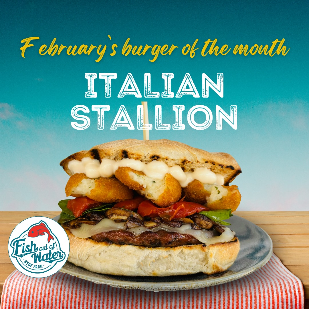 burger of the month, February 2024 burger, Italian Stallion